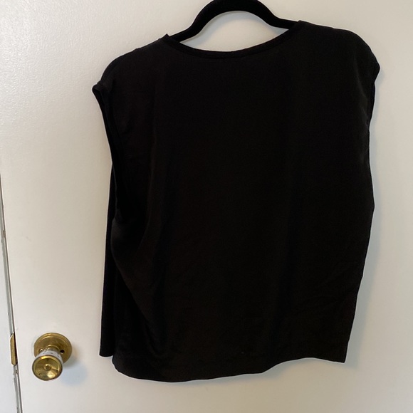Tiny Dual Fabric Cap Sleeve Tank - Picture 5 of 7